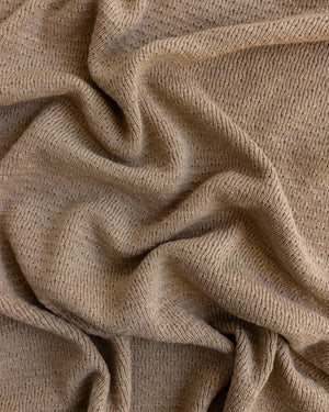 Hvid Babydecke Dora Sand – Materialdetail Merinowolle