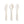 Mushie Couverts set de 3 | Ivoire