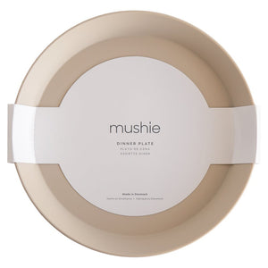 Mushie Runder Kinderteller| 2er Set Vanilla