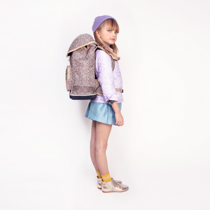 Jeune Premier Schulrucksack Ergomaxx | Leopard Cherry