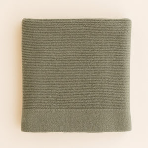 Hvid Babydecke Gust Artichoke aus Merinowolle