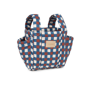 Nobodinoz Kinderwagen-Organizer Hyde Park | Blue-Red Mosaik
