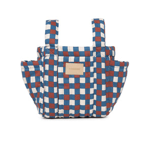 Nobodinoz Kinderwagen-Organizer Hyde Park | Blue-Red Mosaik