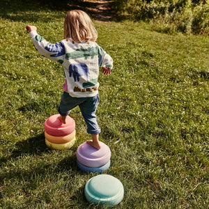 Stapelstein "Rainbow Pastel" 6er Set