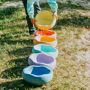 Stapelstein "Rainbow Pastel" 6er Set