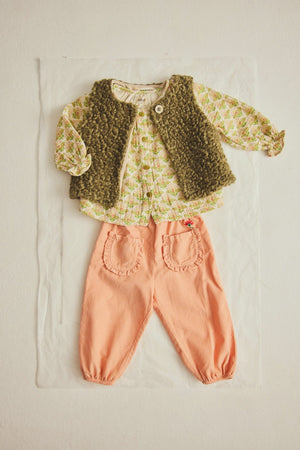 Cozmo Bluse Green – Kinderbekleidung aus 100% Baumwolle | lilya.ch