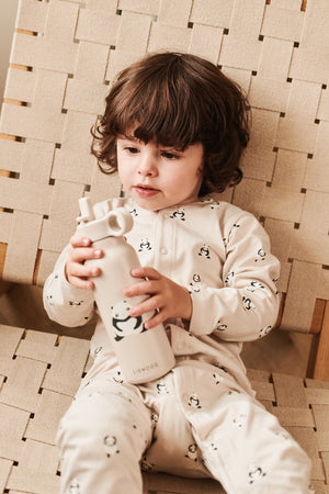 Liewood Falk Trinkflasche 350 ml Panda / Sandy – Rückansicht