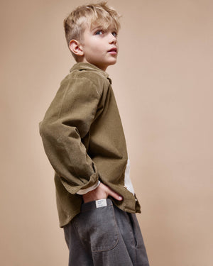 Búho Velour Shirt | Kaki