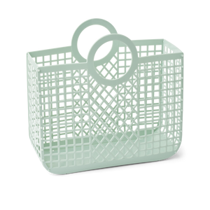 Liewood Korbtasche Bloom Basket Light Peppermint – Sie ist besonders leicht und einfach auseinander- und zusammenbaubar.