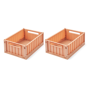 Liewood Aufbewahrungsboxen S 2er Set Weston Tuscany Rose – Die coolen Aufbewahrungsboxen S "Weston" von Liewood bringen stilvolle wie auch praktische Akzente ins Kinderzimmer, Bad, Küche oder Büro.