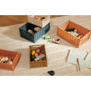 Liewood Aufbewahrungsboxen M 2er Set Weston Sandy – getragen