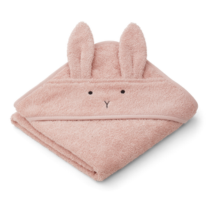 Liewood Kapuzentuch Albert Rabbit Rose – Aus weicher Bio-Baumwolle gefertigt bietet es Komfort und Wärme.