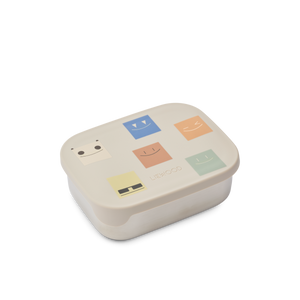 Liewood Kinder Lunchbox Arthur Smiley Sandy – Lunchbox "Arthur" von Liewood aus rostfreiem Edelstahl mit bedrucktem Deckel aus BPA-freiem Silikon.
