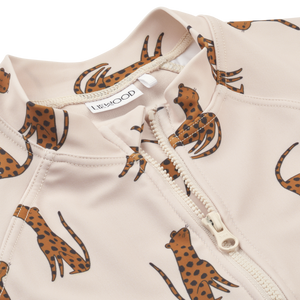 Liewood Badeanzug Max Leopard / Sandy – Rückansicht