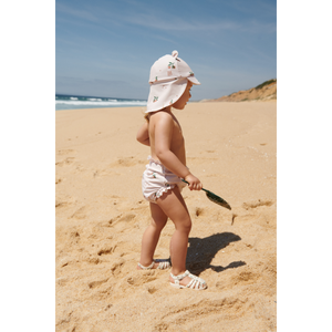 Liewood Sonnenhut Baby Senia Peach / Sea Shell – Detailansicht