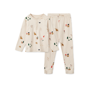Liewood Pyjama-Set Wilhelm Holiday / Sandy – Weicher Schlafanzug-Set 'Wilhelm' von Liewood perfekt für die Weihnachtszeit.
