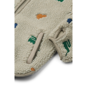 Liewood Jacke Mara Pile Dinosaur / Mist Embroidery – getragen