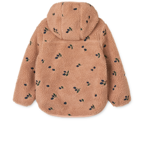 Liewood Jacke Mara Pile Berry Pale Tuscany Embroidery – Detailansicht