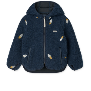 Liewood Jacke Mara Pile Rocket Classic Navy – Super coole, weiche Jacke "Mara Pile" mit Kapuze von Liewood.