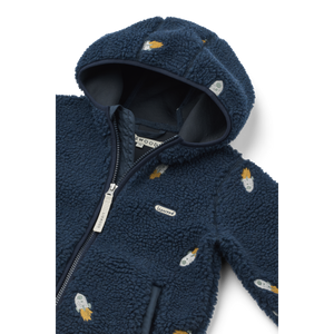 Liewood Jacke Mara Pile Rocket Classic Navy – Detailansicht