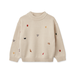 Liewood Strickpullover Orlane Holiday / Sandy – Material: 50% Bio-Baumwolle 50% Wolle