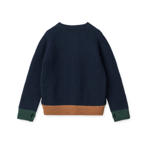 Liewood Strickjacke Tiago Classic Navy – Detailansicht