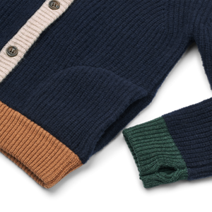 Liewood Strickjacke Tiago Classic Navy – Rückansicht