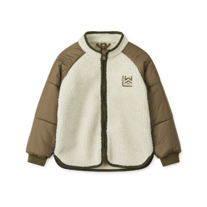 Liewood Winterjacke Timber Army Brown Multi Mix – getragen