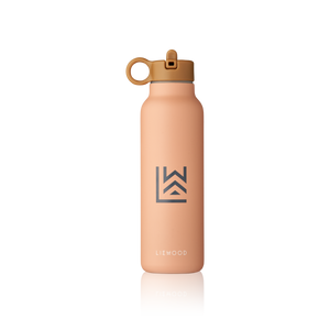 Liewood Trinkflasche Falk Tuscany Rose Multi Mix 500ml – Deckel mit praktischem Tragegriff, schliesst dicht - kein Auslaufen.