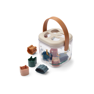 Liewood Puzzle - Box Lucinda All Together / Sandy – Cooles Puzzle mit Safari-Illustration.