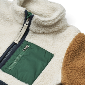 Liewood Jacke Nolan Pile Classic Navy Multi Mix – Materialdetail