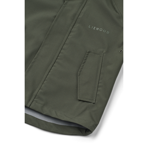 Liewood Regenset Pedia Hunter Green – Nahaufnahme