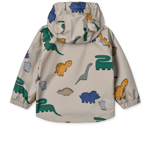 Liewood Regenset Manu Dinosaurs / Mist – Materialdetail