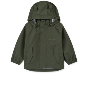 Liewood Regenset Manu Hunter Green – Rückansicht