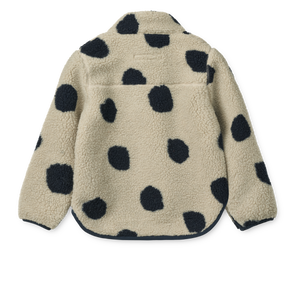 Liewood Fleecejacke Noam Spots Dots Mist – Rückansicht