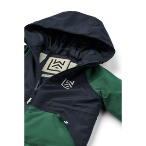 Liewood Winter-Ski-Jacke Kalle Classic Navy Garden Green – Rückansicht