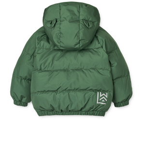 Liewood Daunenjacke mit Ohren Adelina Dusty Ivy – Detailansicht