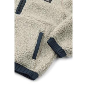 Liewood Fleece-Sweatshirt Balou Pile Mist – Nahaufnahme