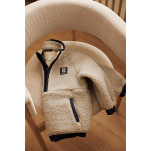 Liewood Fleece-Sweatshirt Balou Pile Mist – getragen
