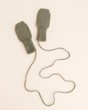 Hvid Baby Handschuhe Fiza Artichoke – Detailansicht