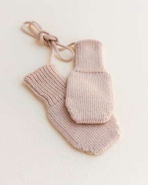 Hvid Baby Handschuhe Fiza Apricot – Rückansicht