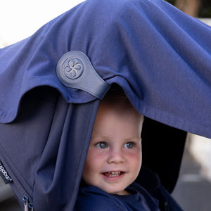 Cloby Magnetische Lederclips 2er-Set | Navy Blue