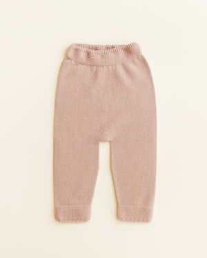Hvid Baby Strickhose Guido Apricot aus Merinowolle