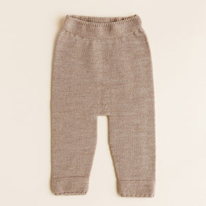 Hvid Baby Strickhose Guido Sand aus Merinowolle