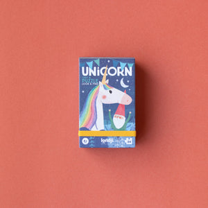 Londji Taschen Puzzle Unicorn – kompaktes Einhorn Puzzle für Kinder. Perfekt für unterwegs, fantasievoll und liebevoll gestaltet.