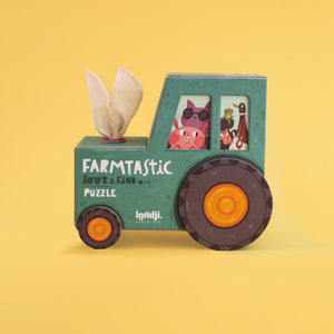 Londji Puzzle Farmtastic Bauernhof Puzzle mit Tieren und Beobachtungsspiel