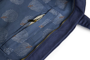 Nobodinoz Sac shopping "Paris-Tokyo Cobalt"