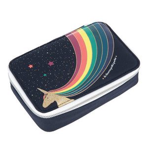 Jeune Premier Etui gefüllt Unicorn Gold – Kinder Federmäppchen mit Inhalt für Schule