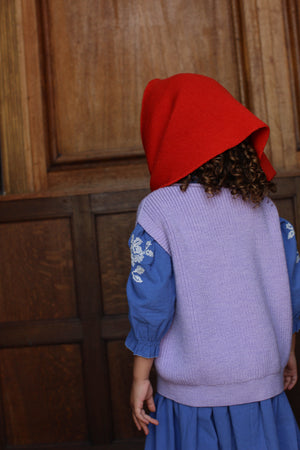 Hvid Dreieckstuch "Josephina" Red