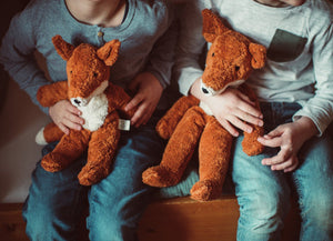 Senger doudou renard grand | Rouge